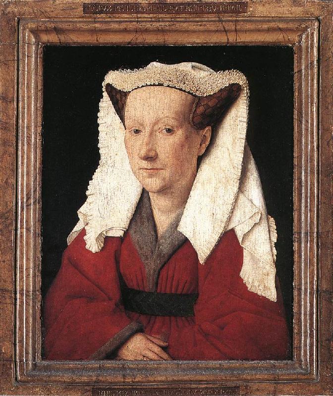 EYCK, Jan van Portrait of Margareta van Eyck sdf oil painting image